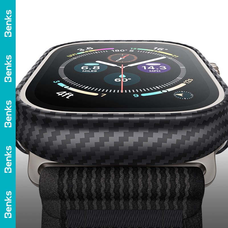 Benks 600D Apple Watch Ultra 49mm Kevlar Kasa Koruyucu Benks 600D Apple Watch Ultra 49mm Kevlar Kasa Koruyucu